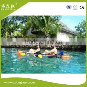 China Supplier New Style no Inflatable PC Crystal Transparent Canoe Kayak thumbnail-2