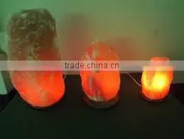 Carved Natural Himalayan Rock Crystal Salt Lamp thumbnail-1