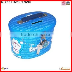 Handle and Lock Coin Metal Tins thumbnail-1