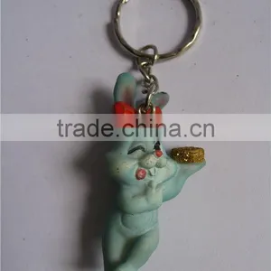 Lovely 3D Mini Rabbit Key Chain thumbnail-1