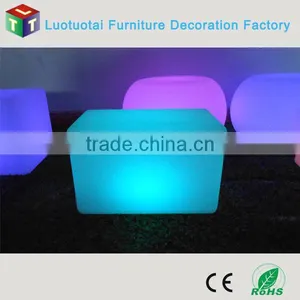 55CM Rechargeable Li-battery Operated Remote Control PE LED Bar Stools/LED Nightclub Glow Furniture LTT-LC01 thumbnail-1