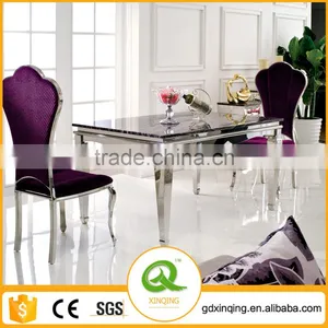 TH355 Large Wedding Dining Table Big Size Glass Mirroerd Dining Table thumbnail-1