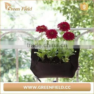 Eco-Friendly Black Breathable Felt Fabric Hanging Plant Bag thumbnail-1