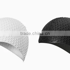 High Quality and Fashion Design Silicone Ear Waterproof Swim Caps thumbnail-2