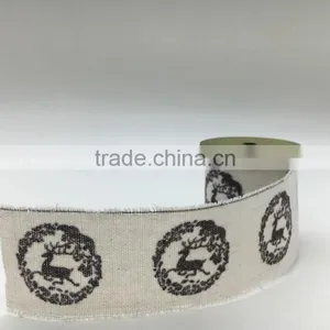 Hot Sale Organic Linen Fabric for Ribbon thumbnail-2