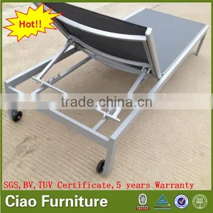 Stackable Outdoor Aluminum Adjustable Chair Chaise Lounge thumbnail-3