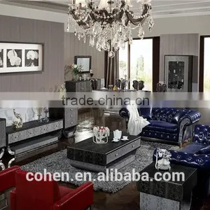 Modern Stylish Stainless Steel Tea/center/coffee Table With Two Cabinet thumbnail-2