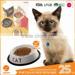 Carbon Steel With Powder Coated Food/Water Serving Cat Feed Pet Bowl thumbnail-1