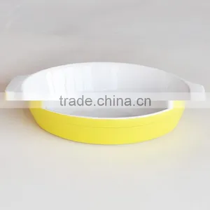 Hear-shape Ceramic Baking Dish Tray,Ceramic Baking Pan With Solid Color,Ceramic Bakeware Casserole thumbnail-2