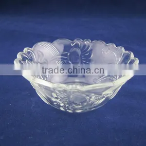 Carved Glass Bowl, Candy Bowl thumbnail-1