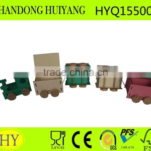 Kids Wooden Train Toy Custom Train Popular Wooden Education Assembly Toy Train thumbnail-5