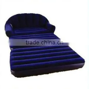 Inflatable Flocked PVC AIR BED Sofa Style With Pump thumbnail-1