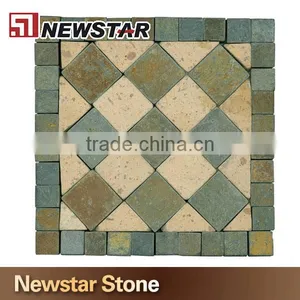 Slate Mosaic China Slate Multicolor Natural Stone Slate Mosaic thumbnail-1