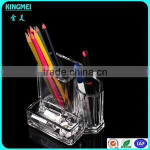Crystal Clear Acrylic Desktop Pen Pot & Pen Holders & Storage Box thumbnail-3