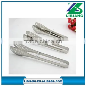 3 Sizes Stainless Steel Bread Tongs/ Bbq Food Tongs thumbnail-1