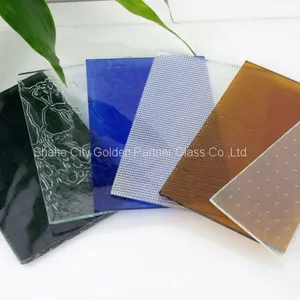 Clear/Bronze/Green/Blue/Grey Obscure Decorative Glass,Embossing Glass thumbnail-5