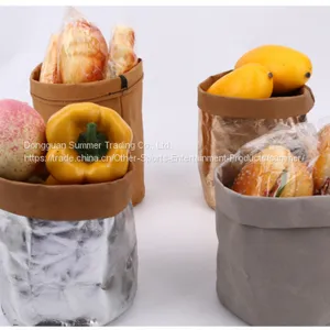 Washable Kraft Paper Fabric Bag thumbnail-4