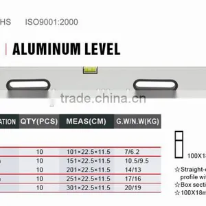 1.0MM Thickness Level, 1M-3M Aluminium Level Ruler thumbnail-2
