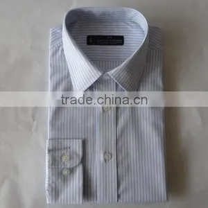 Cutaway Collar Striped Elegant Design Customized Mens Formal Shirts thumbnail-4