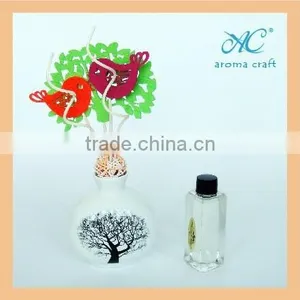 EA3-0862 Fragrance Diffuser With Ceramic Bottle Curled Rattan Sticks Green Tea Scent thumbnail-5