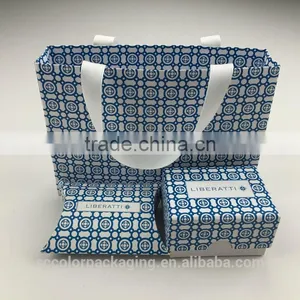 Custom Logo Printes Luxury Shopping Paper Bag Manufacturer With Handles thumbnail-1