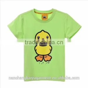 Wholesale Boy Kids Funny Cartoon Printed Organic Cotton T Shirt thumbnail-1