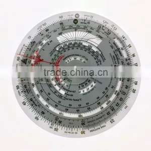 CYA Brand Plastic Round Flight Calculation Wheel Aviation Plotter for Pilot Training One Pcs per Leather Bag Packing #E6B-Circ thumbnail-3