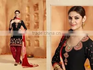 Fabulous Embroidery Patiala Readymade Suits thumbnail-1