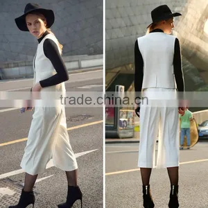 Guangzhou Garment Factory Formal Casual Wear High End Ladies Fashion Pants 2016 thumbnail-3