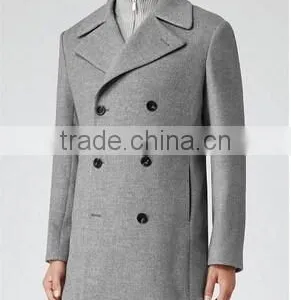2014 Winter Season Hot Selling Fashion Design Slim Fit Mens Cashmere Men Coat thumbnail-1