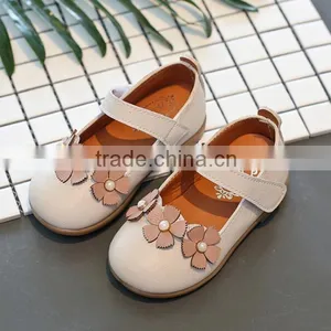 Zm35719a Autumn Wholesle Baby Shoes Children Girl Flower Leather Shoes thumbnail-4