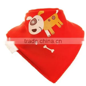China Printing Cotton Custom Absorbent Dribbler Bandana Baby Bibs Wholesale thumbnail-3