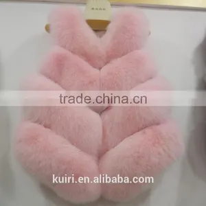 Brand Design 2016 New High-quality Long Fox Fur Vest Female Autumn and Winter Fashion New Factory Price of Luxury Fur Coat thumbnail-4