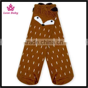 Gray Fox Socks Knitting Cotton Warm Winter Kids Sassy Leg Warmers Wholesale thumbnail-4