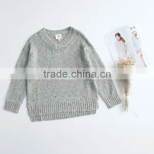 S32447W Big Girls Knit Sweaters Teenager Fashion Wool Blends Jumper Pullover 2017 Junior Autumn Sweater thumbnail-4