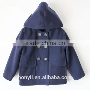BABY KID CHILDREN'S HOODED WOOL JACKET thumbnail-1