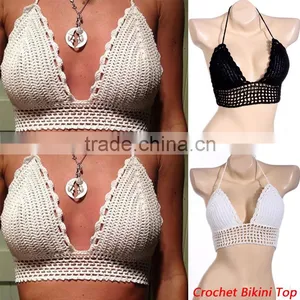 Personalized Summer Crochet Bikini Top thumbnail-1