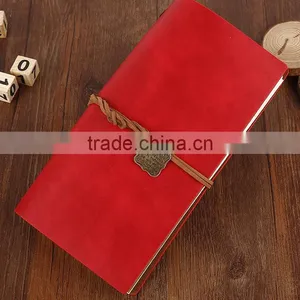 Custom Retro Journal Planner PU Cover Loose Leaf Notebook Removable Inner Pages thumbnail-3