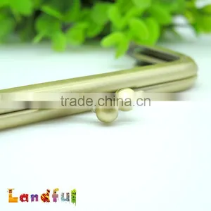 8.5cm Antique Bronze Clutch Sewing Metal Coin Lock Purse Frame thumbnail-3