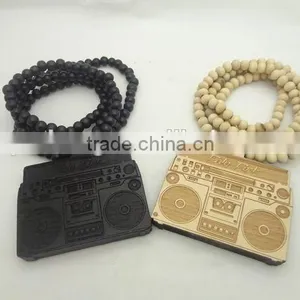 Wooden Bead Necklace China Factory thumbnail-1