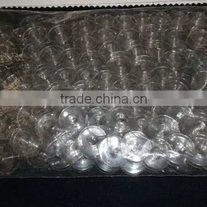 New Clear Plastic Empty Sewing Bobbins For Brother Janome Sewing Embroidery Machines , 500PCS/Bag 75d/2 , Top Deals thumbnail-1
