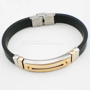 Full Magnet 316L Stainless Steel + Silicone + Energy Element Bracelets thumbnail-2