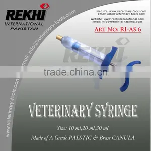 Pakistan Metal Syringe Luer Lock,Metal Vaccinator Luer Lock,jeringa de Vacunacion de Metal,veterinary Instruments thumbnail-4