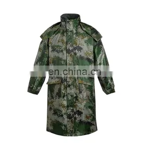 Wholesale Motorcycle Raincoat pe Pvc Waterproof Fabric Camouflage Rainsuit thumbnail-1