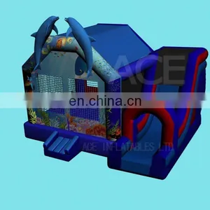 Hot Sale Dolphin Theme Inflatable Combo thumbnail-1