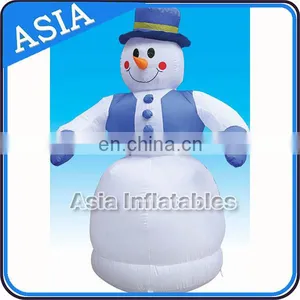 Custom Advertising PVC Christmas Competitive Price Snowman Inflatable Helium Balloon For Promotion thumbnail-6