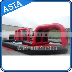 Cheap Adult Kids Race Track for Sale OEM Indoor Outdoor Inflatable Race Track thumbnail-2