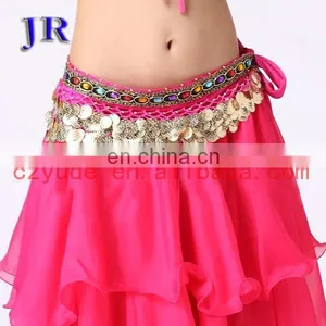 Velvet Gold Coins Wholesale Belly Dance Hip Scarves for Ladies Y-2026# thumbnail-6