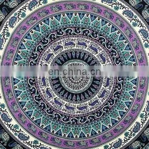 Queen Mandala Tapestry Wall Hanging Bohemian Bedspread Indian Decor Tapestry thumbnail-1