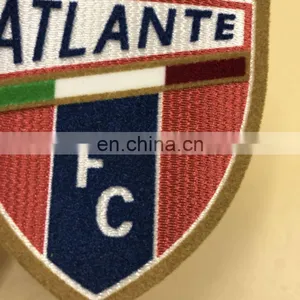 Factory Direct Football Jersey Patches Sports Team Patches 3d Flock Football Team Patches thumbnail-2